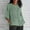 Green, variant on BEFOKA Womens Shirts 3/4 Long Sleeve Basic Tee Casual Fall Tops Button Up Fashion Casual Clothes Ladies Pullover Shirts Tops Loose Fits