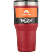 Ozark Trail 30 oz Double-wall Vacuum-sealed Stainless Steel Tumbler, Red