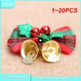thumbnail image 2 of Lazo de árbol de Navidad de 1 a 20 piezas, adornos de campana, 4 tipos mezclados, lazos de jardín para el hogar, decoración de fiesta de Navidad/boda, 2 of 4