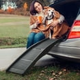 thumbnail image 6 of TidBay Folding Dog Ramp for Car, 4-Fold Folding Large Dog Ladder, Supports up to 150lbs, Pet Cat Dog Steps Ramp for Cars, Trucks and SUVs, 6 of 6