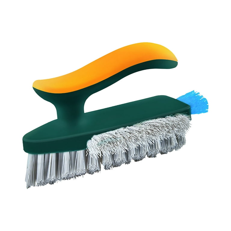 2-in-1 Bathroom & Kitchen V-shaped Seam Brush, Toilet Cleaning Floor Brush  And Tile Grout Brush With Tough S