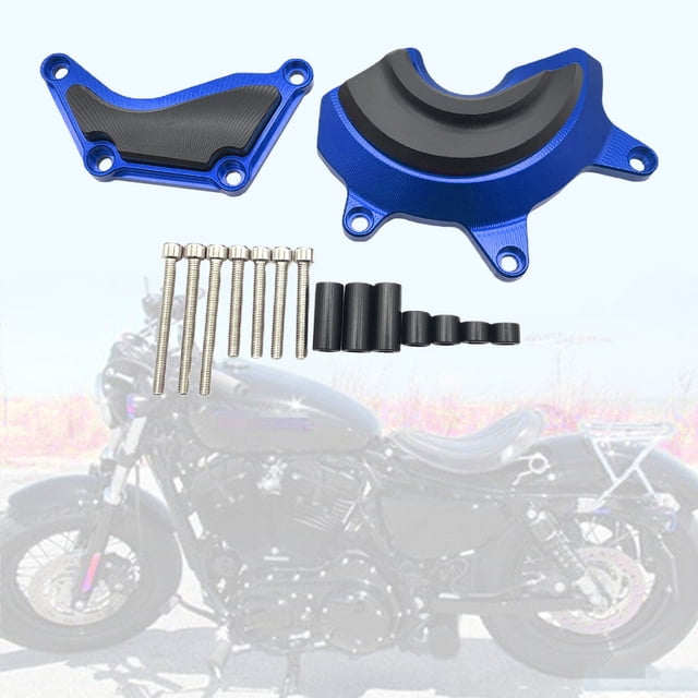 Funda protectora para motor de motocicleta DYNWAVEMX deslizador azul