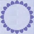 thumbnail image 1 of Ahgly Company Indoor Square Patterned Lavender Blue Area Rugs, 6' Square, 1 of 6