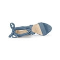 thumbnail image 4 of BLISSFUL STEP Women's Lace Up Platform Block Heel Sandals Haze Blue 6, 4 of 7