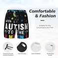 thumbnail image 3 of Haiem I Love With Autism To The Moon And Back Mens Swim Trunks with Compression Liner 2 in 1 Swimming Shorts Stretch Swimwear Quick Dry,Board Shorts-Medium, 3 of 9