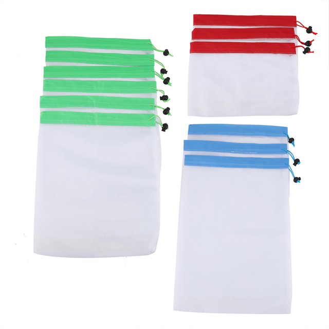 Small Mesh Bags Mesh Bags, Net Bag Mesh Bag, 12Pcs Vegetables For Toys Accessories Fruits