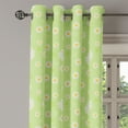 thumbnail image 2 of Ambesonne Yellow and Green Grommet Curtain, Spring Daisy, 50" x 72", Pistachio Green Marigold, 2 of 6