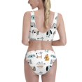 thumbnail image 5 of High Waisted Bikini Sets For Women, Puppy Print B Swimsuits Tummy Control, Two Pieces Bathing Suit, 5 of 8