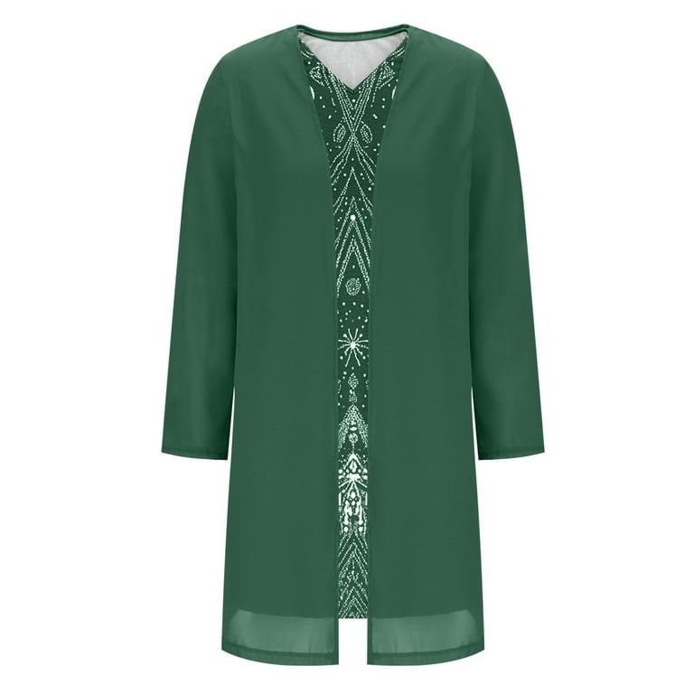 olive green dress with cardigan Liana Chic Knit Set - Premium Soft Knit with Elegant Shape for Effortless Styling main image 0