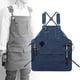 thumbnail image 1 of Delantal de jardinería Delantal de trabajo de lona para taller mecánico hombres mujeres carpintero Azul, 1 of 8