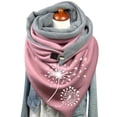thumbnail image 3 of Foulard pour Femmes Chaud en Coton à Imprimé, à Boutons, Mode, Doux, Châle Foulard, 3 of 3