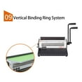 thumbnail image 4 of Comb Binding Machine, Coil Binder Easy Operation 3:1 Pitch  for Paper Square Holes, 4 of 7