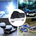 thumbnail image 2 of Cubierta para Motocicletas Jiula Negro y Plata Impermeable XL Protectora contra UV y Clima para Aire, 2 of 7