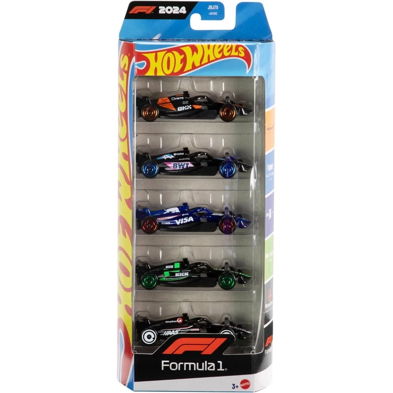 Hot Wheels Premium Formula 1 Die-Cast Cars, 2024 5-Pack and 2025