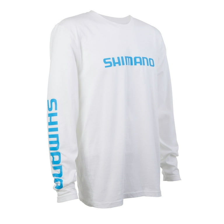 Shimano Fishing Shimano Long Sleeve Cotton Tee - White, LG [ATEERSLSLWH]