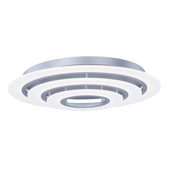Saturne II Conduit 32 Po Argent Mat Montage Plafonnier