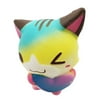 Mnycxen 12cm Squishy Cute Cartoon Heart Cat Fox Slow Rising Cream Scented Squeeze Toy