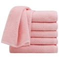 thumbnail image 1 of Toallas de baño ultra suaves y absorbentes 6PCS Toallas de baño 100% algodón de felpa (29 x 13 pulgadas, rosa melocotón), 1 of 9