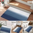 thumbnail image 5 of Navy Blue Ombre Entryway Rug 2'x3'&nbsp; Non Slip Front Door Mats, Modern Abstract Art Texture Entrance Rugs Indoor Outdoor Carpet, Washable Floor Mats Small Area Rug for Bedroom Kitchen, 5 of 8