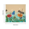 thumbnail image 5 of Bingfone Polyester Fabric Tapestry Colorful Plants And Insects Wall Hanging Tapestry,Daily Decorative Tapestry For Bedroom Living Room Dorm 60l X 51w Inches, 5 of 9