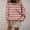 Red, variant on ersvoioy Womens Striped Hoodless Sweatshirt Crewneck Loose Fit Long Sleeve Pullover Top for Fall Yellow L