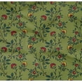 thumbnail image 4 of oneOone Organic Cotton Poplin Twill Fabric Leaves & Floral Block Printed Craft Fabric BTY 42 Inch Wide, 4 of 4