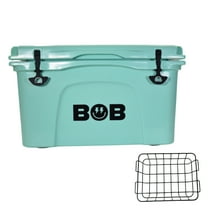 BOB THE COOLER CO 50QT "The El Amigo" Leak-Proof Hard Cooler with Heavy Duty Handle & Built In Lid Latching Bottle Openers - Fits 60 12oz Cans for the Beach, Camping, Tailgating, Sports, & More