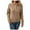 Z250103-A-Khaki, variant on OJinShaWanO Green Tshirt Women's Cozy Oversized Cowl Neck Sweater Lazy Chic Autumn/Winter