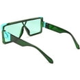 thumbnail image 3 of FEISEDY One Piece Square Sunglasses Women Men Metal Buckle Design B2540, 3 of 14
