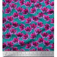 thumbnail image 1 of Soimoi Cotton Poplin Fabric Artistic Floral Printed Fabric 1 Yard 56 Inch Wide, 1 of 3