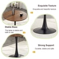 thumbnail image 6 of S-HOME Round Dining Table with Metal Pedestal and Thickened Tabletop 31.5 Inch Ideal for Kitchen and Living Room，Black,Walnut, 6 of 11