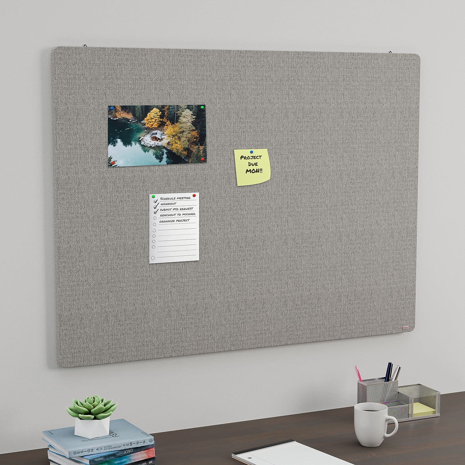 Staples Fabric Bulletin Board 4' x 3' (ST62832)