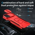 thumbnail image 4 of ShellTech for iPhone 15 Case, iPhone 15 Case with Camera Cover & Kickstand Military Grade Shockproof Heavy Duty Protective with Magnetic Phone Case for iPhone 15,Red, 4 of 8