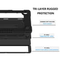 thumbnail image 3 of Hoibon Case for Samsung Galaxy Tab A9 8.7 Inch 2023 Model (SM-X110/X115/X117), Heavy Duty Shockproof Rugged Protective Case with Shoulder Strap for Samsung Galaxy Tab A9 8.7 Inch 2023 - Black, 3 of 6