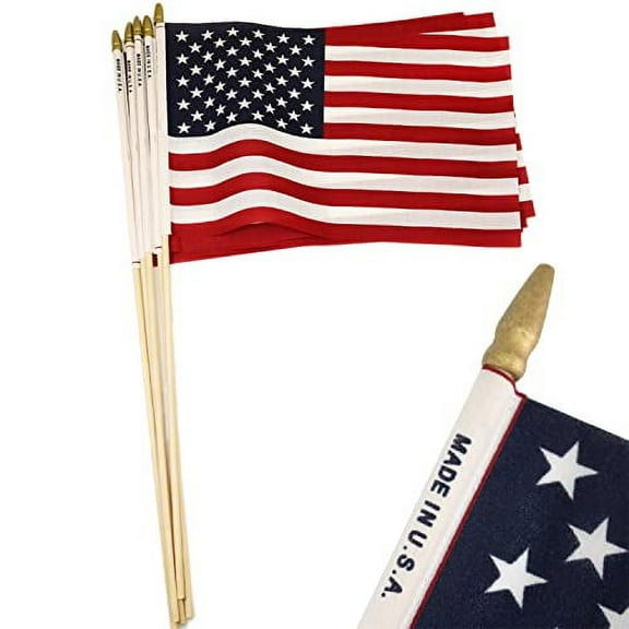 GIFTEXPRESS 8" x 12" Polycotton Outdoor Flag, 12 Pack