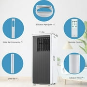 Portable Air Conditioner 8000 BTU, Compact AC Unit with Cooling/Dehumidifier/Fan/Sleep, Air Conditioner Portable with Remote & 24H Timer, Energy Efficient Cooling for Rooms Up to 350 Sq
