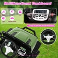 thumbnail image 4 of VIBESPARK 12V Ride on Toys for Toddlers Ride on Cars with Remote Control, Battey Powered Ride on Truck Car w/ Bluetooth Music, LED Lights, Spring Suspension, 3 Speeds, Green, 4 of 11