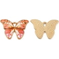 thumbnail image 2 of 20Pcs Alloy Enamel Butterfly Pendants Light Gold Tone Butterfly Charm Mixed Color Jewelry Findings for Women DIY Necklace Bracelet Earring Jewelry Craft Making 16x22x1.5mm Hole: 2x1.5mm, 2 of 4