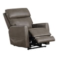 thumbnail image 2 of Furniture of America Hilltop Gray Faux Leather Power Lift Recliner with USB Port, 2 of 11