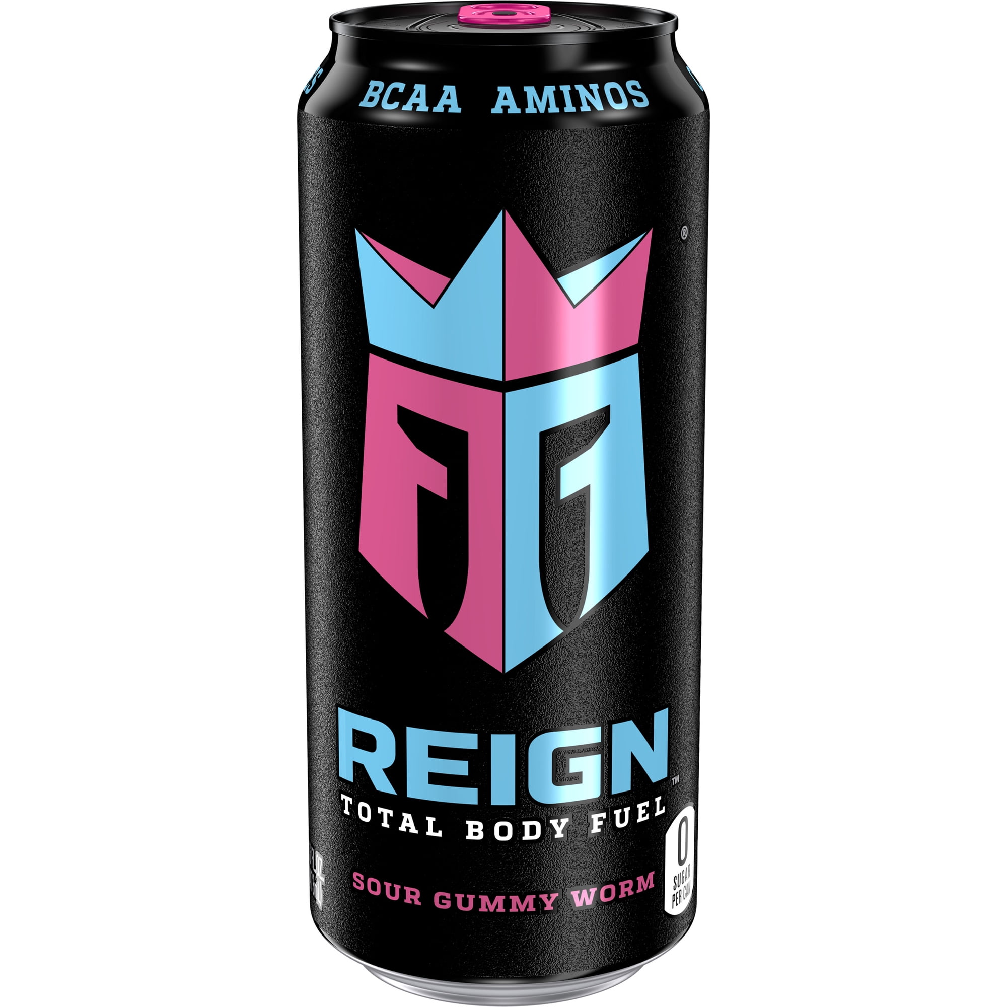 Reign Total Body Fuel Sour Gummy Worm Sugar Free Energy Drink 16oz Can