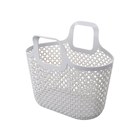 CaiTeLin Laundry Basket Portable Dirty Clothes Storage Hamper, Large Clothes Rack with Hollow Design for Bathroom, Plastic Organizer Basket for Home, Bedroom, Closet, Dorm, Nursery, Shelf