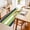 Navy blue Green, variant on Entryway Rug 2'x3', Navy Blue Green Stripe Kitchen Runner Rugs Non-Slip Carpet Mats, Modern Art Horizontal Striped Bedside Rugs Runners Washable Floor Carpet for Bathroom Laundry Room