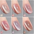 thumbnail image 2 of Set de esmaltes de uñas GAOY Pink Ocean Cat Eye Gel con imán de 7,3 ml x6, 2 of 7