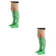 thumbnail image 4 of Sonducket 1 par de calcetines a rayas hasta la rodilla de arcoíris, elasticidad, transpirabilidad, apariencia de moda cómoda, calcetín antideslizante, Type3 NO3 Sonducket CBP288707, 4 of 6