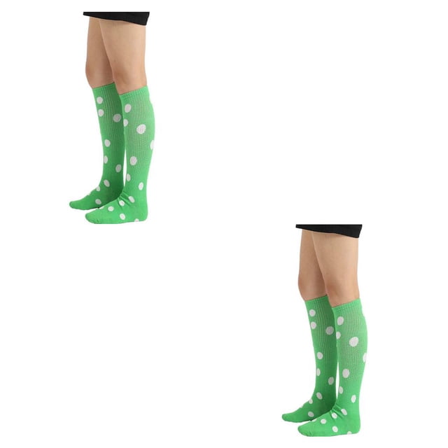 Qarigey 1 par de calcetines a rayas hasta la rodilla de arcoíris, elasticidad, transpirabilidad, apariencia de moda cómoda, calcetín antideslizante, Type3 NO3 Qarigey CBP288707