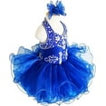 thumbnail image 3 of Jenniferwu G153-4 Infant Toddler Baby Newborn Little Girl's Pageant Party BirthdayDress (12-18Months, RoyalBlue), 3 of 6