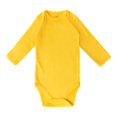 thumbnail image 1 of Romperinbox Body Bebé Sólido Unisex 0-24 Meses (9-12 Meses Amarillo Manga Larga), 1 of 1
