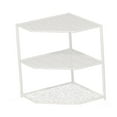 thumbnail image 2 of Estante de almacenamiento de cocina con marco de metal, estante de esquina, soporte para ahorrar espacio, organizador de almacenamiento de utensilios 3 niveles, 2 of 8