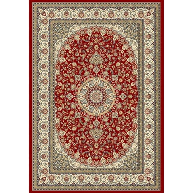 Dynamic Rugs AN46571191414 Ancient Garden 3 ft. 11 in. x 5 ft. 7 in. 57119-1414 Rug - Red/Ivory