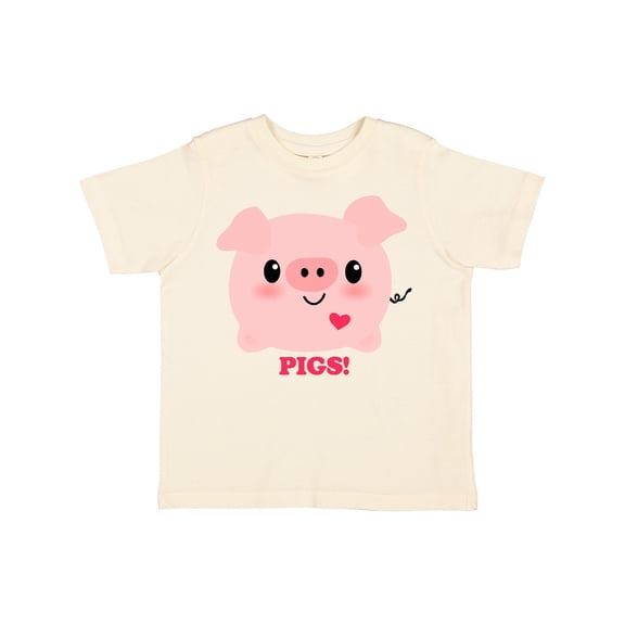 Inktastic Kawaii I Love Pigs Boys or Girls Toddler T-Shirt
